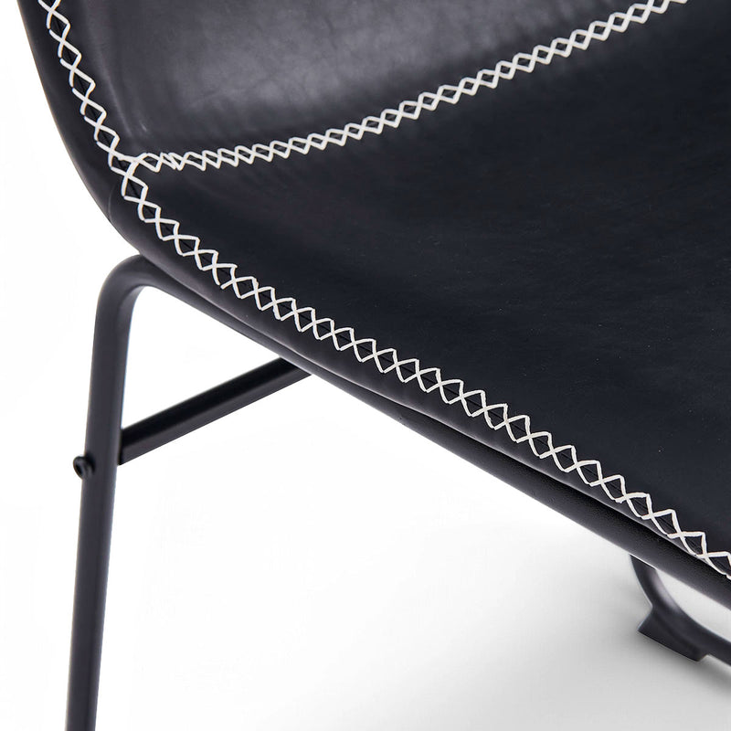 Comfortable black dining chairs from the Adele range – set of 2