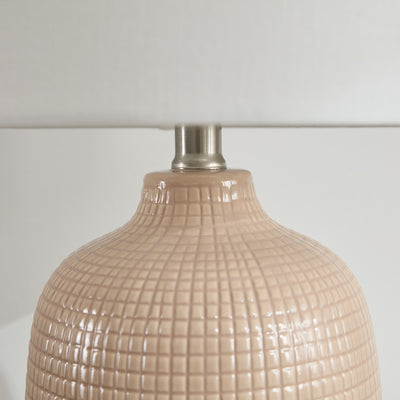 Stylish grey beige table lamp – Arlo ceramic lamp in NZ