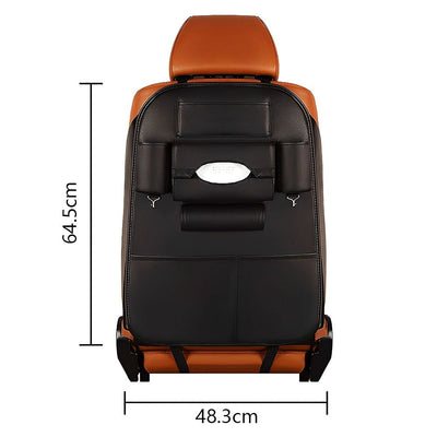 2 Pack PU Leather Premium Car SeatBack Travel Organiser