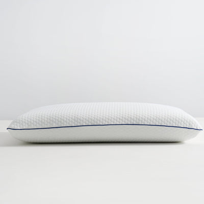 Close-up of ventilated, breathable pillow cover designed to improve airflow

