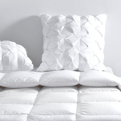 Decorative European pillows with pinch pleat design – perfect for NZ bedrooms

