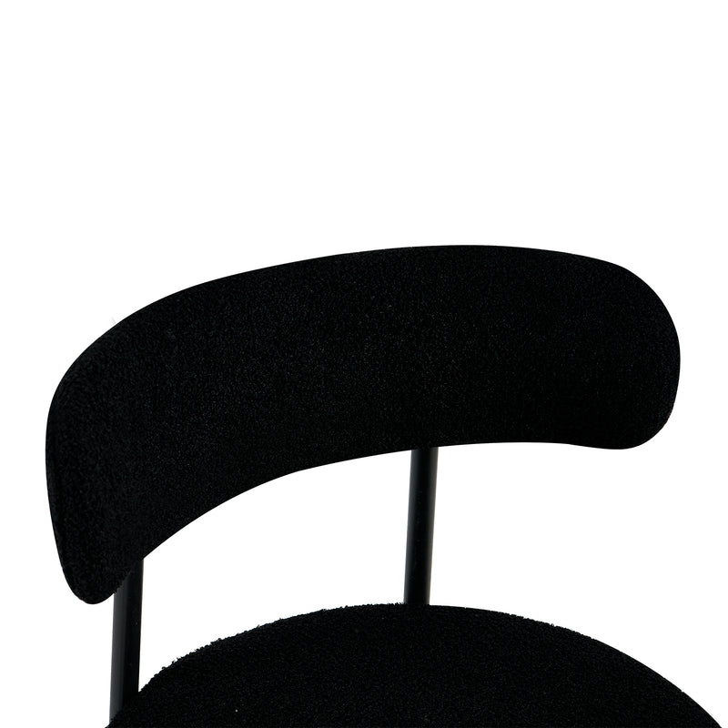 Everyday black dining chairs – set of 2, ready to use