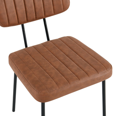 Minimalist dining chairs in a convenient set of two