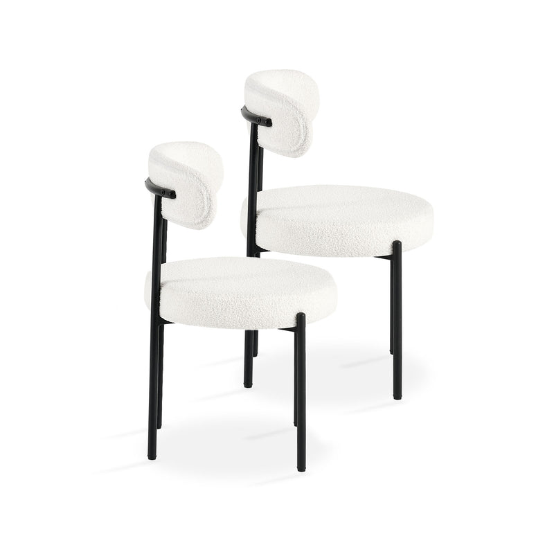 White dining chairs set of 2 – versatile and minimalist
