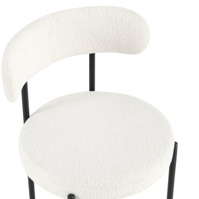 Classic white dining chairs – easy to match with decor
