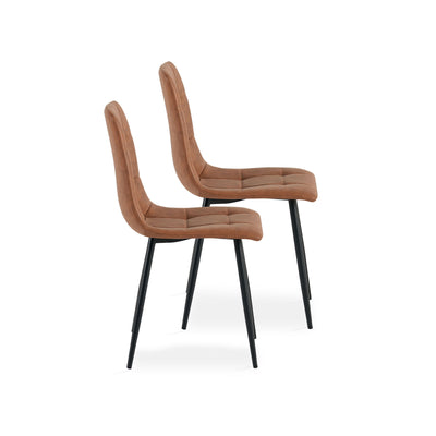 Comfortable and durable faux leather dining chairs