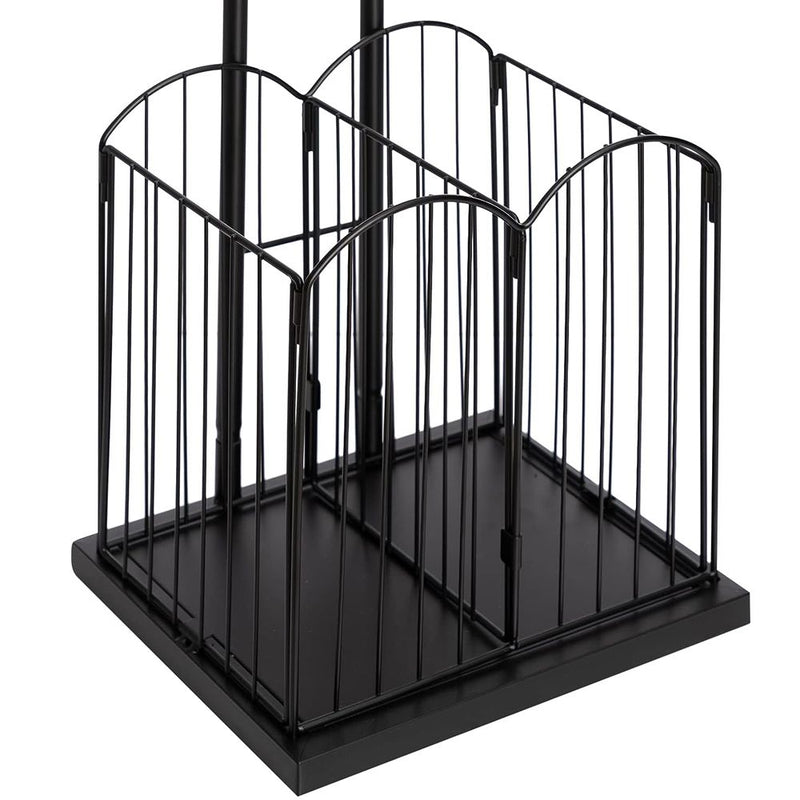 Ball Holder Storage Rack Organiser Black