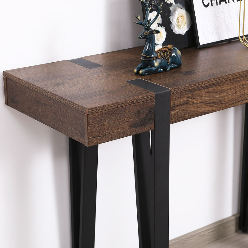Close-up of upper section on console table showing smooth finish – for NZ home styling