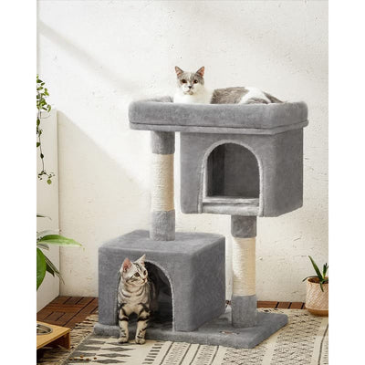 Cat Tree 84cm Tall - Light Grey