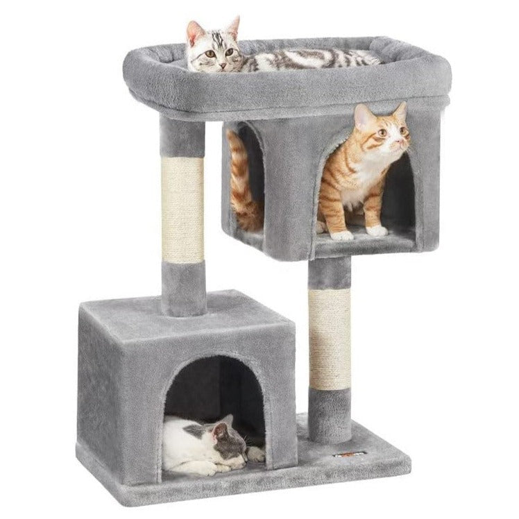 Cat Tree 84cm Tall - Light Grey