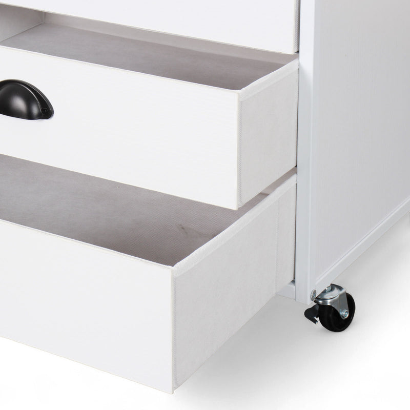 Stylish and functional mobile storage cabinet with 7 drawers, perfect for NZ home offices.