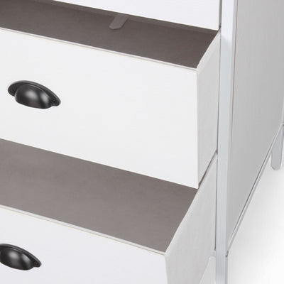 Sleek storage dresser with 8 drawers, suitable for use in NZ bedrooms, lounges, or hallways.