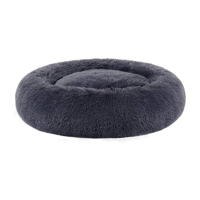 Fluffy Calming Pet Bed Large - Dark Grey