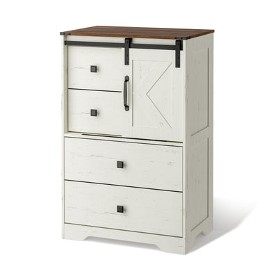 Front view of Mila 4 Drawer Tall Dresser