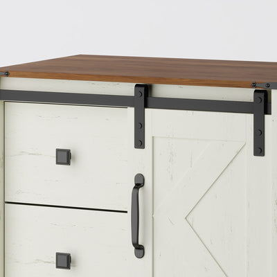 Top surface view of Mila 4 Drawer Wide Dresser