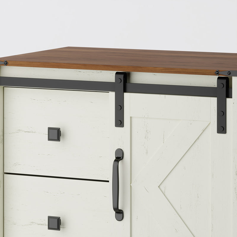Top surface view of Mila 4 Drawer Wide Dresser
