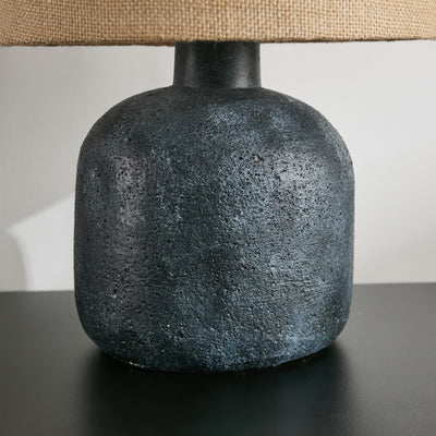 Modern rustic grey ceramic lamp – a standout home decor piece for New Zealand interiors