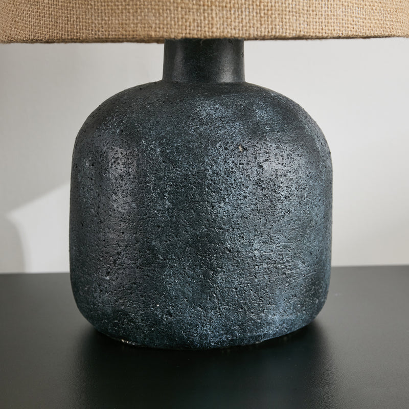 Modern rustic grey ceramic lamp – a standout home decor piece for New Zealand interiors
