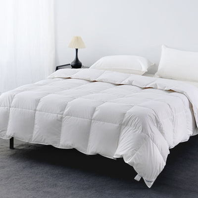 Natural fill 20/80 down and feather duvet inner displayed in New Zealand home setting

