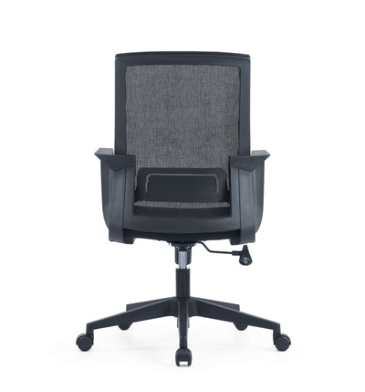 Black Office Mesh Chair placed in a stylish office environment