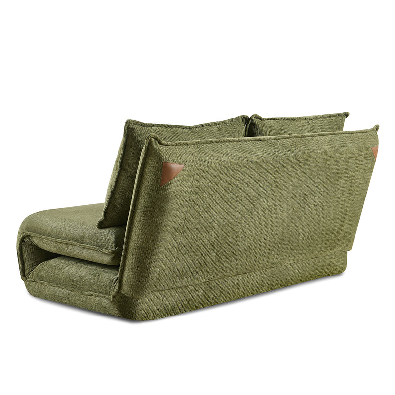 Durable double sofa bed in dark green, designed for everyday use in NZ homes.