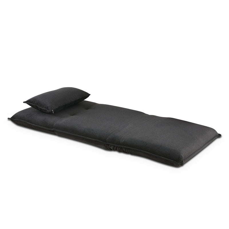 Sleek and durable Overlap Sofa Bed Single in dark grey for modern New Zealand households
