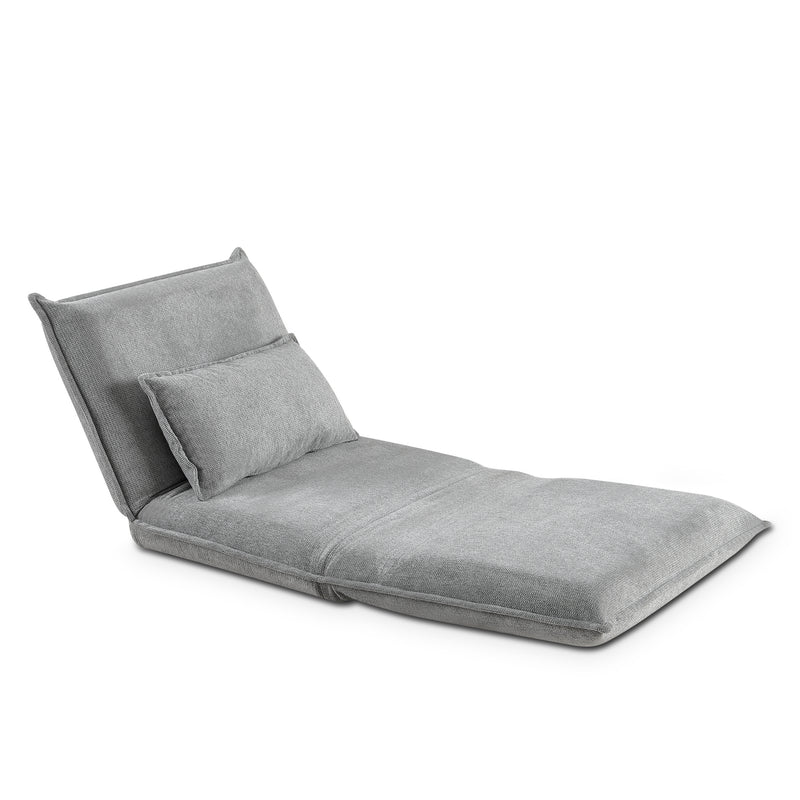 Stylish single sofa bed in light grey, ideal for guest rooms and studio living in NZ.