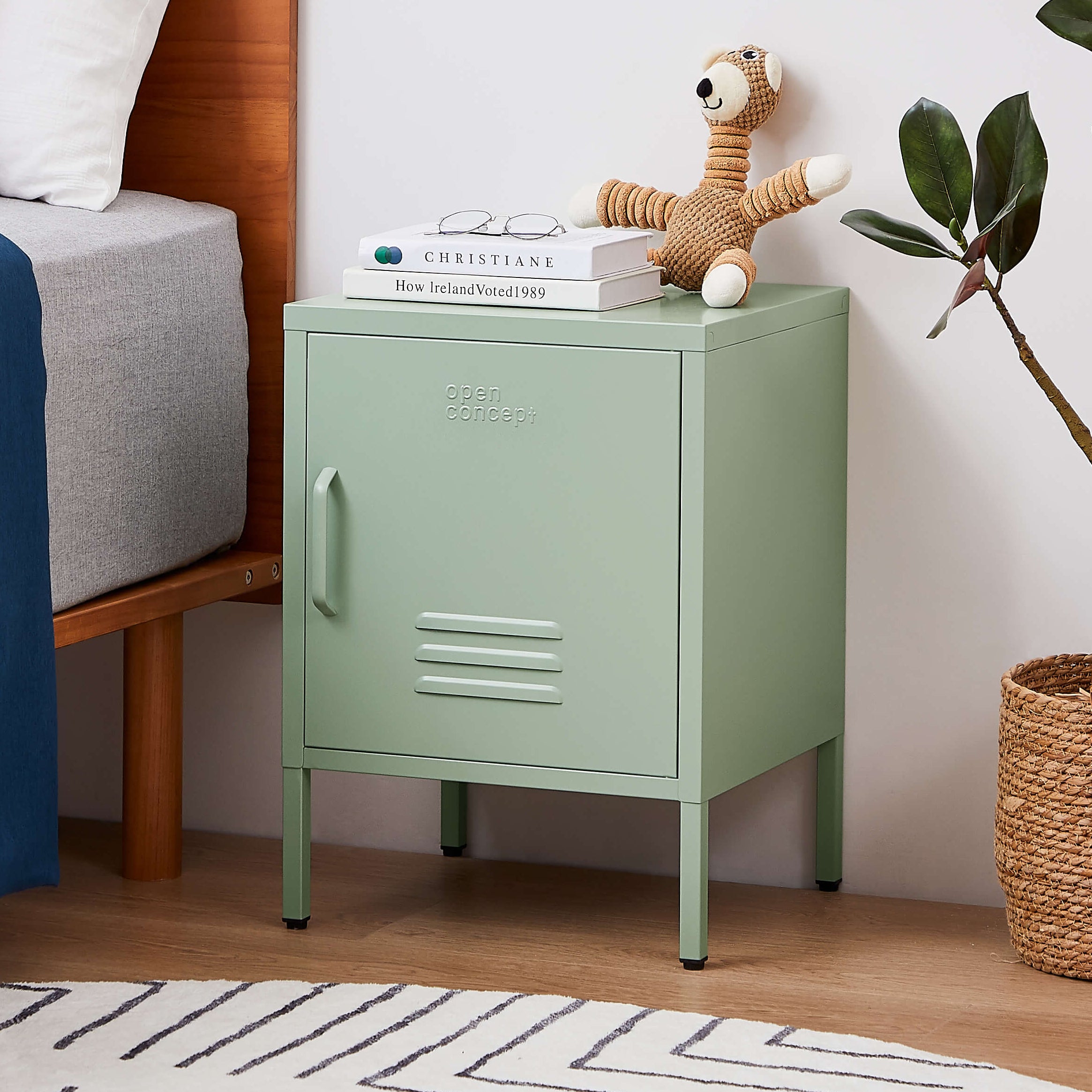 Rainbow Bedside Table Locker - Green – Space General