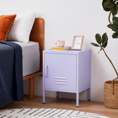 "Top view of Purple Rainbow Bedside Table Locker"