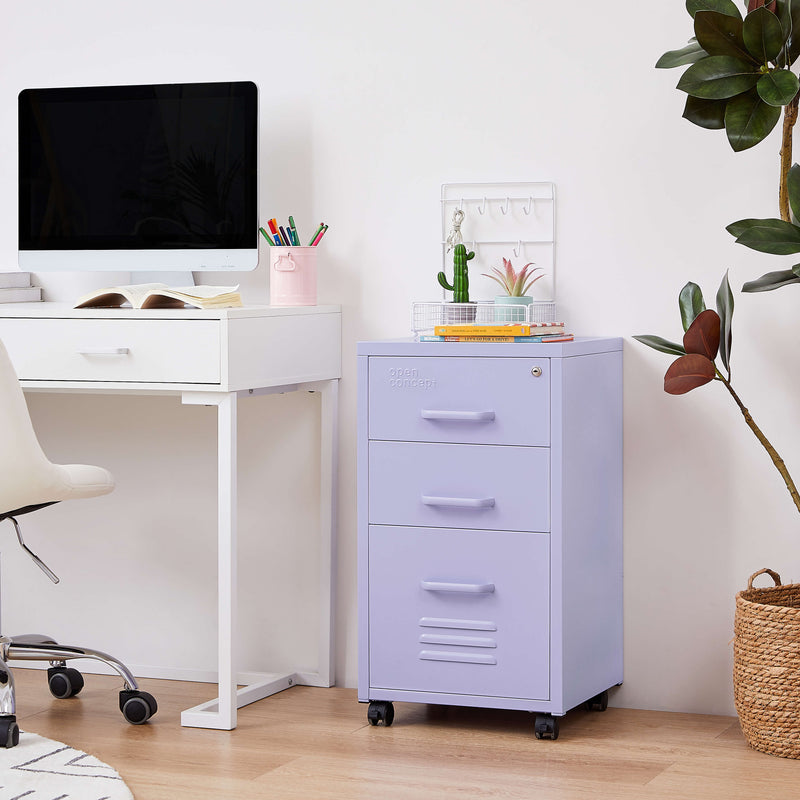 Rainbow File Storage Mobile Cabinet - Purple