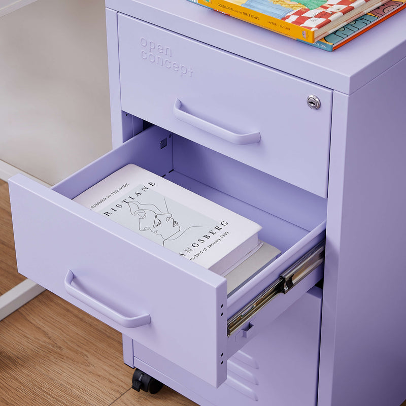 Rainbow File Storage Mobile Cabinet - Purple