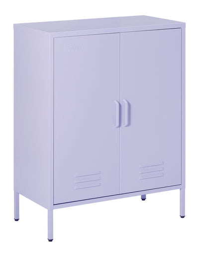 Front view of the Rainbow Sideboard Storage Locker in purple showcasing its full design and color.