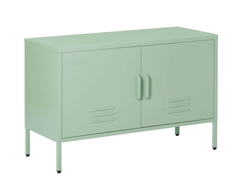 Alt Text: Front view of the green Rainbow Steel Storage Locker, highlighting its durable design and vibrant color.