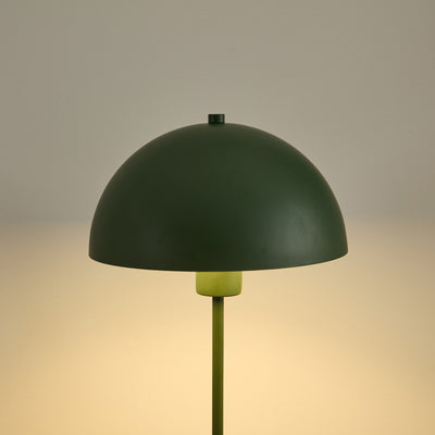 Retro-inspired green metal dome lamp – adds a pop of colour to NZ spaces