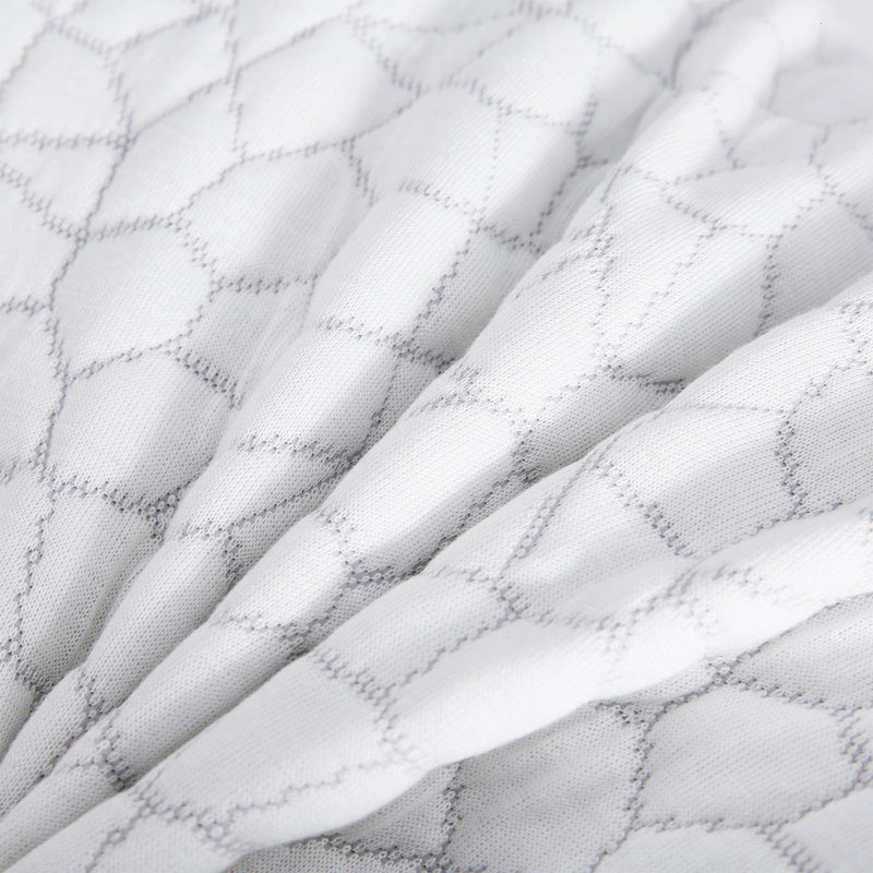Shredded foam pillow designed for side and back sleepers with adjustable support

