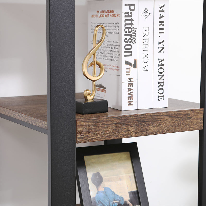 Middle shelf close-up with decorative items – Slimline bookshelf for NZ apartments