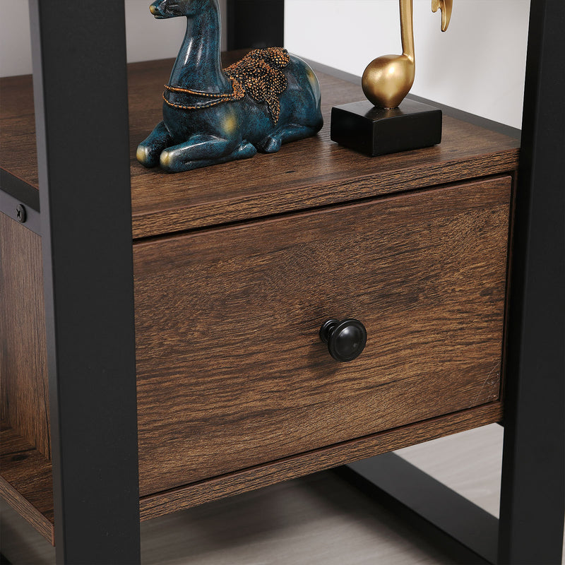 	Pull-out drawer feature on the Slimline bookshelf – sleek and practical for NZ users