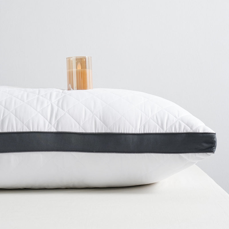 Close-up of ultra-soft and supportive filling inside the body pillow

