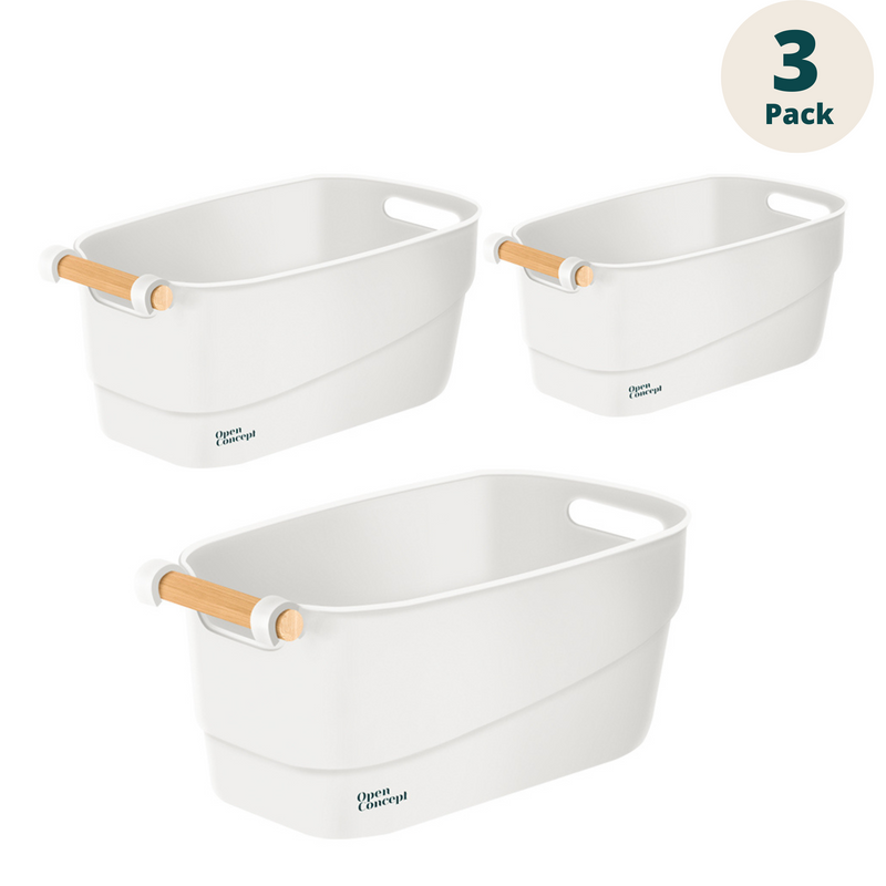 Storage Pantry Containers Baskets (Set of 3)