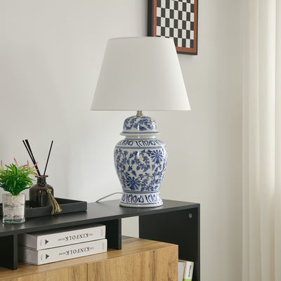 Timeless Ginger Jar Table Lamp in classic blue – elegant lighting for New Zealand homes
