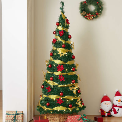 Pre-Lit Pre-Decorated Christmas Tree - 210cm (7Ft)