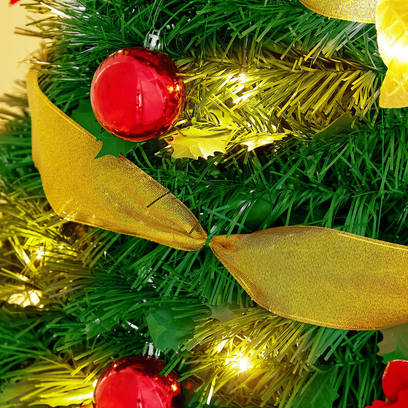 Pre-Lit Pre-Decorated Christmas Tree - 210cm (7Ft)