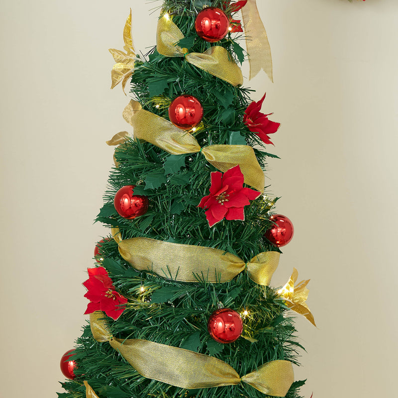 Pre-Lit Pre-Decorated Christmas Tree - 180cm (6Ft)
