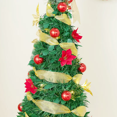 Pre-Lit Pre-Decorated Christmas Tree - 210cm (7Ft)