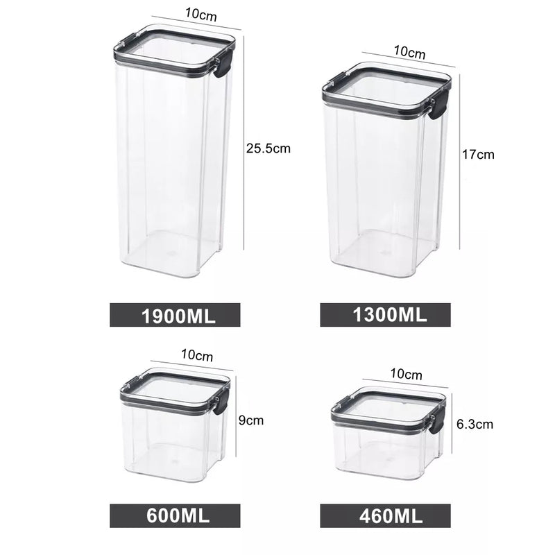 Airtight Food Storage Containers (Set of 6)