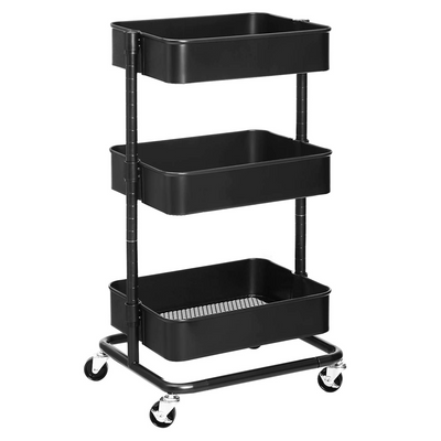 3-Tier Storage Office Kitchen Trolley