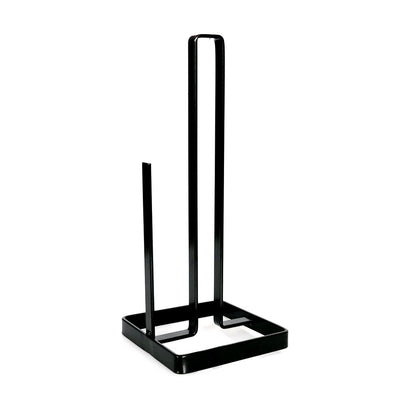 Kitchen Paper Towel Holder With Base - Black