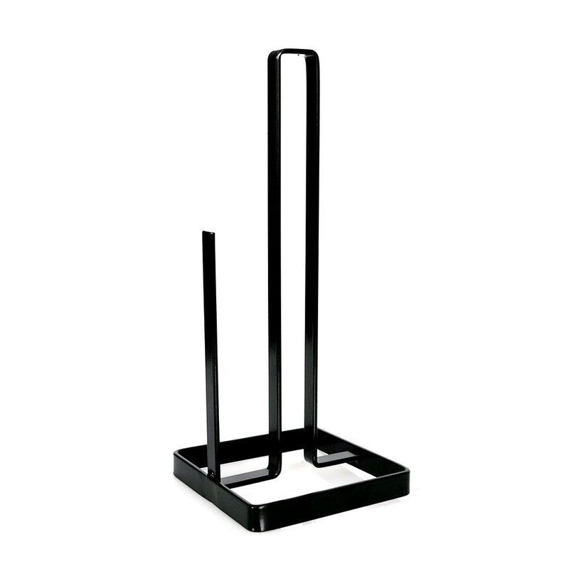 Kitchen Paper Towel Holder With Base - Black