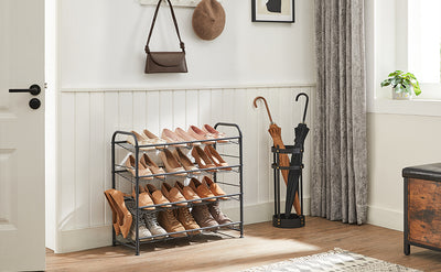 Shoe Storage Rack with 4 Shelves