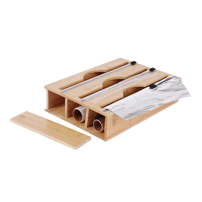 Bamboo Food Wrap Dispenser